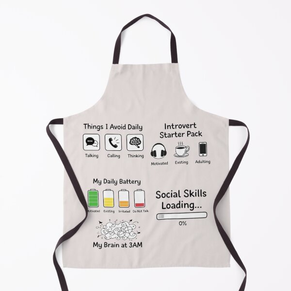 Item preview, Funny Introvert Life T-Shirts – Social Skills Loading Humor designed and sold by KDesignCrafts.