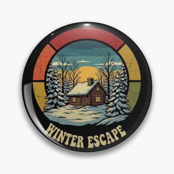 Item preview, Winter Escape – Cozy Cabin in Snow designed and sold by Dogandesighn.