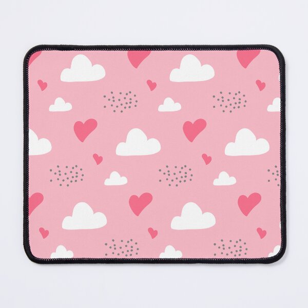 Item preview, Pastel Pink Hearts & Clouds Pattern – Cute Coquette Aesthetic, Soft Girl Dreamy Sky Design, Kawaii Love Illustration designed and sold by trendieprints.