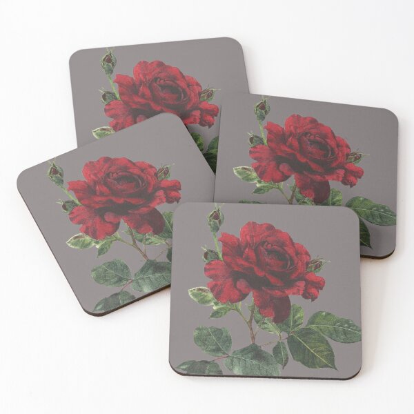 Item preview, Watercolour painting of deep secret red rose  designed and sold by InkColourbyRui.