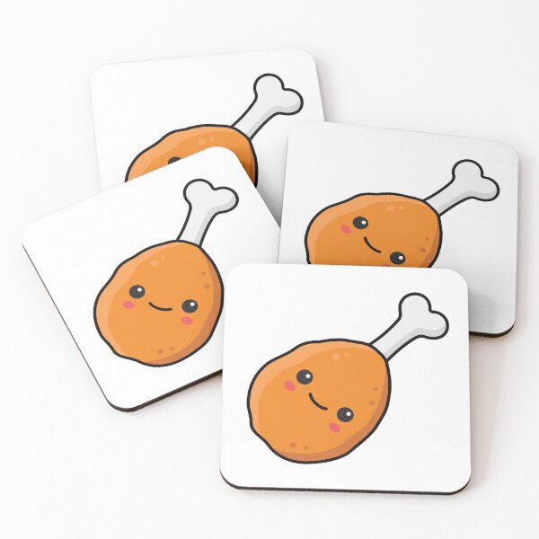 Item preview, Kawaii Chicken Drumstick Hot Wing designed and sold by RegiCheese Cute Art.