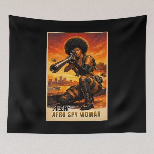 Artikelvorschau, A.S.W. Afro Spy Woman – Ein knallharter Actionfilm mit einer schwarzen Frau entworfen und verkauft von FilMate.