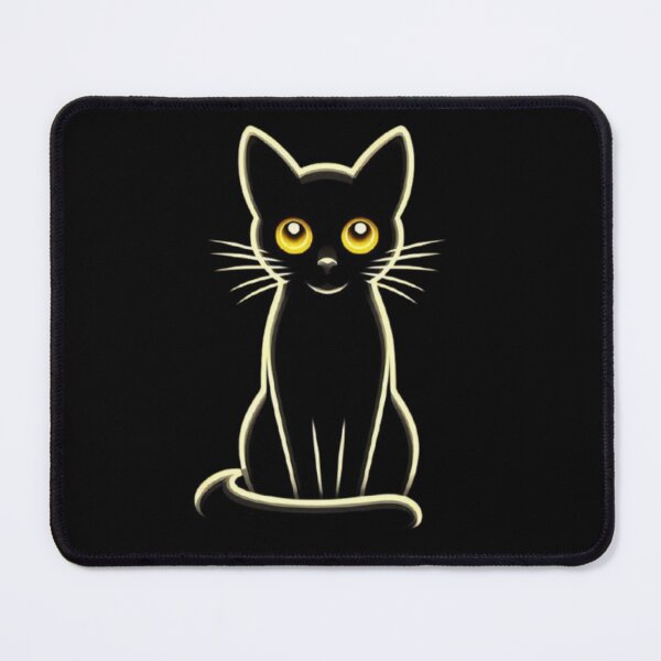 Item preview, Mystical Black Cat – Glowing Eyes Design designed and sold by Dogandesighn.