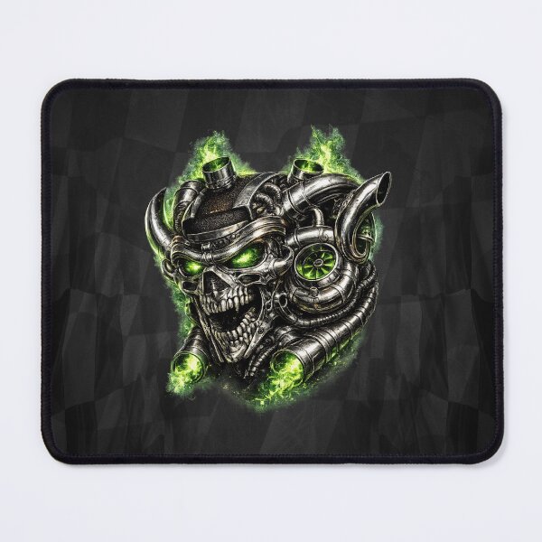 Item preview, Turbocharged Racer Skull – Boosted Performance Engine Design designed and sold by artistwill.