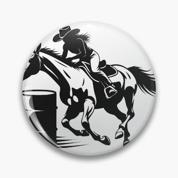 Item preview, Barrel Racing Cowgirl Horse Rodeo Sticker designed and sold by CutRootCo.
