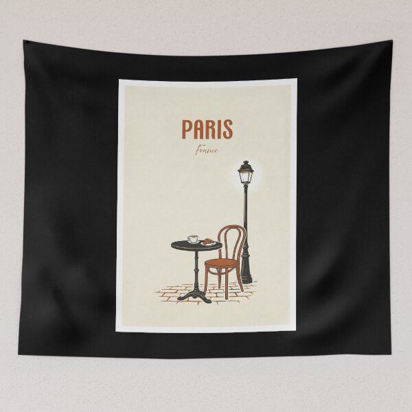 Item preview, Paris France Vintage Café designed and sold by NeuralVibe.