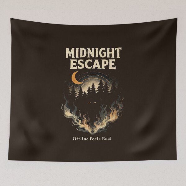 Item preview, Midnight Escape T-Shirts – Dark Forest Aesthetic Night designed and sold by KDesignCrafts.