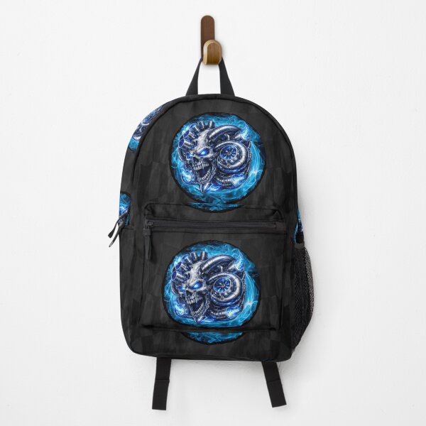 Item preview, Blue Turbocharged Racer Skull – Boosted Performance Engine Design designed and sold by artistwill.