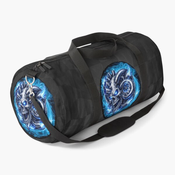 Item preview, Blue Turbocharged Racer Skull – Boosted Performance Engine Design designed and sold by artistwill.