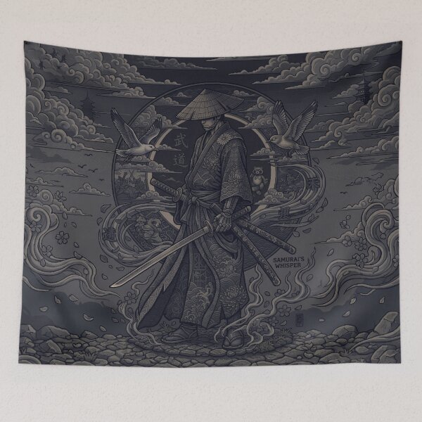 Item preview, Dark Minimalist Ronin Samurai Art designed and sold by MarCinu Art.