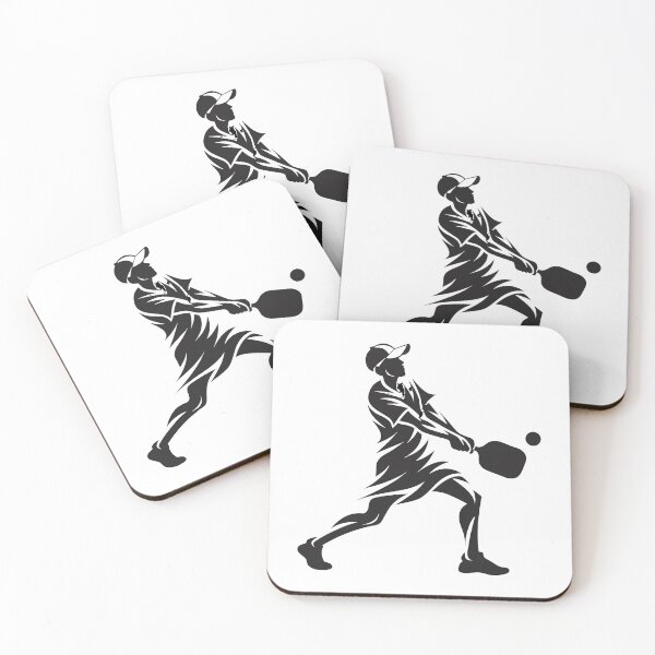 Item preview, Pickleball Player Action Swing Silhouette Sticker designed and sold by CutRootCo.