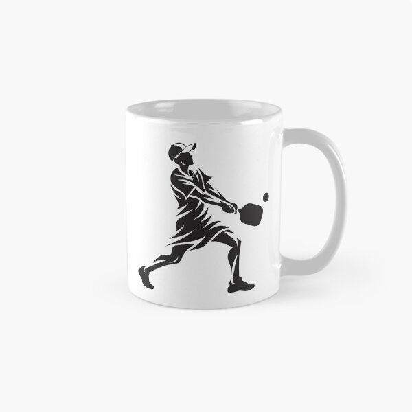 Item preview, Pickleball Player Action Swing Silhouette Sticker designed and sold by CutRootCo.