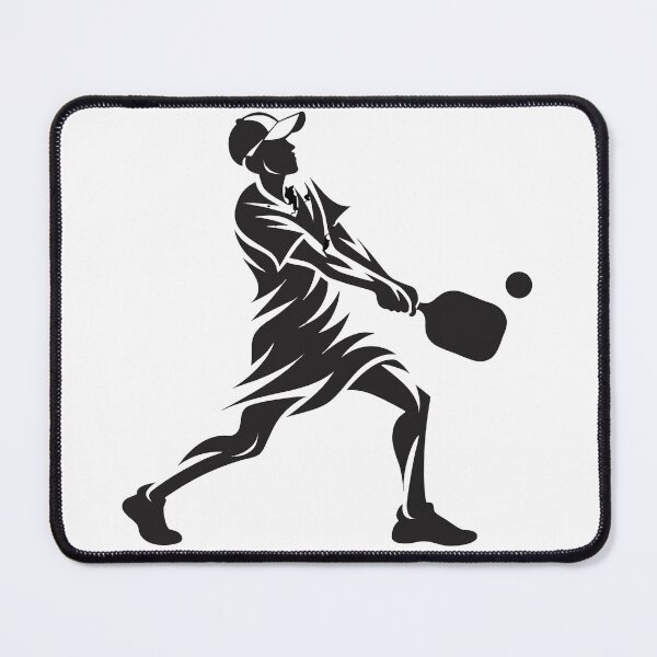 Item preview, Pickleball Player Action Swing Silhouette Sticker designed and sold by CutRootCo.