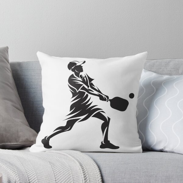 Item preview, Pickleball Player Action Swing Silhouette Sticker designed and sold by CutRootCo.