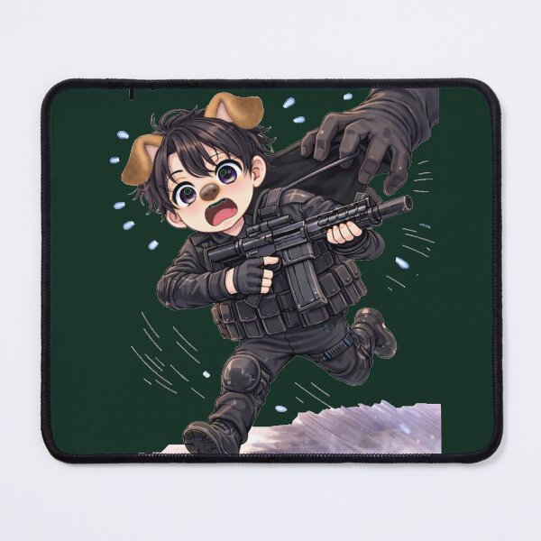 Item preview, Funny Chibi Soldier Running Meme – “AAAAA!” Cute Anime Panic Design designed and sold by Bleedinginlove.