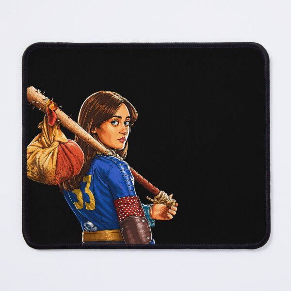 Item preview, Vault Dweller girl with bat and pouch designed and sold by Imprearte.