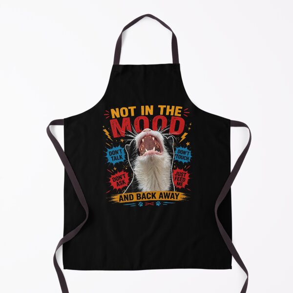 Item preview, Not In The Mood Funny Cat Meme | Don’t Talk Don’t Touch Just Feed Me Humor Design designed and sold by IdentityThread.
