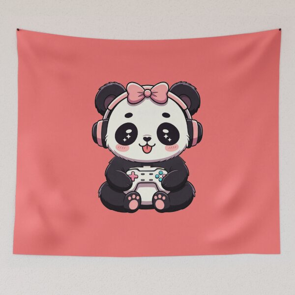 Item preview, Cute Panda Gamer Controller Video Game Player designed and sold by GrumpySableye.