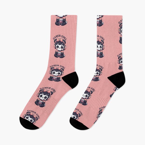 Item preview, Gamer Girl Panda Video Game Player designed and sold by GrumpySableye.