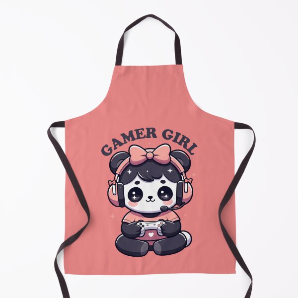 Aperçu de l'œuvre Joueuse de jeux vidéo Panda créée et vendue par GrumpySableye.