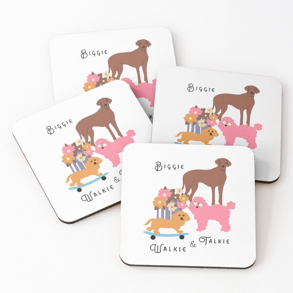 Item preview, dog friends illustration designed and sold by RoseAndSonata.