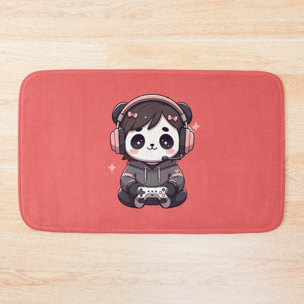 Item preview, Panda Gamer Girl Video Game Player designed and sold by GrumpySableye.