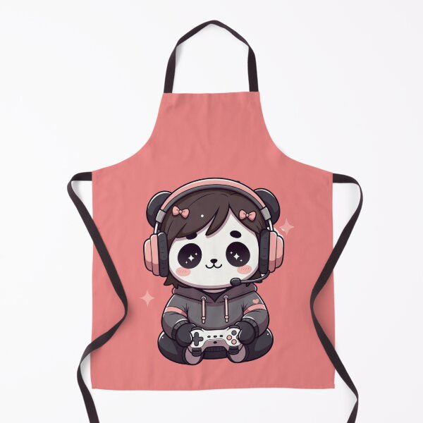 Item preview, Panda Gamer Girl Video Game Player designed and sold by GrumpySableye.
