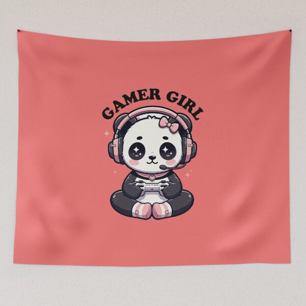 Item preview, Gamer Girl Panda Gaming Player designed and sold by GrumpySableye.