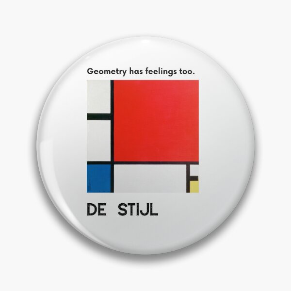 Item preview, De Stijl Art T-Shirt | Geometry Has Feelings Too | Piet Mondrian Art History Gift | Minimalist Art Tee designed and sold by Meimiro.