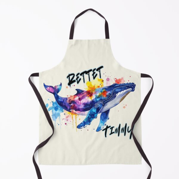 Item preview, Save Timmy, a humpback whale in the Baltic Sea near Poel, in a colorful watercolor. designed and sold by LiskoDesign.