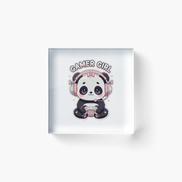 Item preview, Gamer Girl Female Gamer Gaming Video Games Panda designed and sold by GrumpySableye.