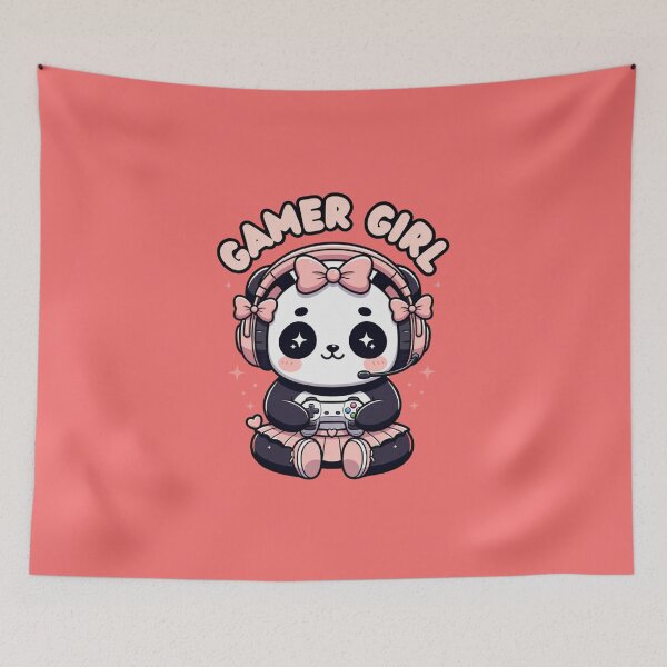 Item preview, Gamer Girl Panda Video Gamer designed and sold by GrumpySableye.