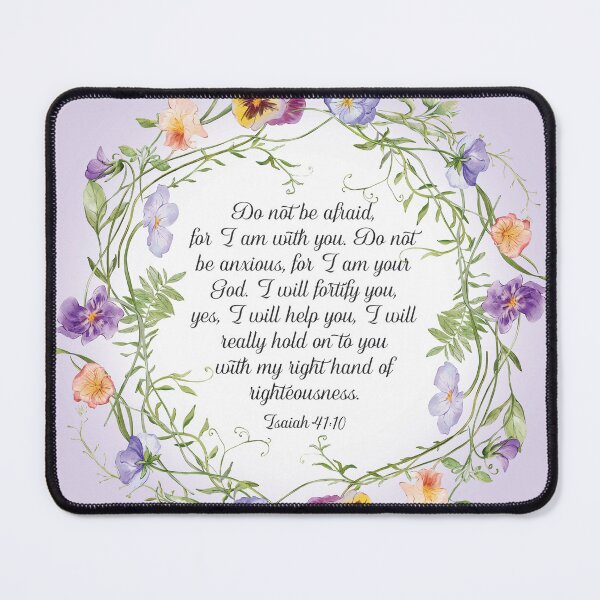 Item preview, Isaiah 41:10 (Floral Wreath) designed and sold by Paper Bee Gift Shop.