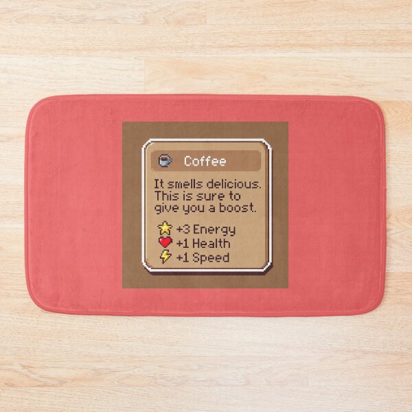 Item preview, Coffee It Smells Delicious This Is Sure To Give You A Boost +3 Energy +1 Health +1 Speed RPG Gamer Stats Coffee Lover Boost designed and sold by GrumpySableye.