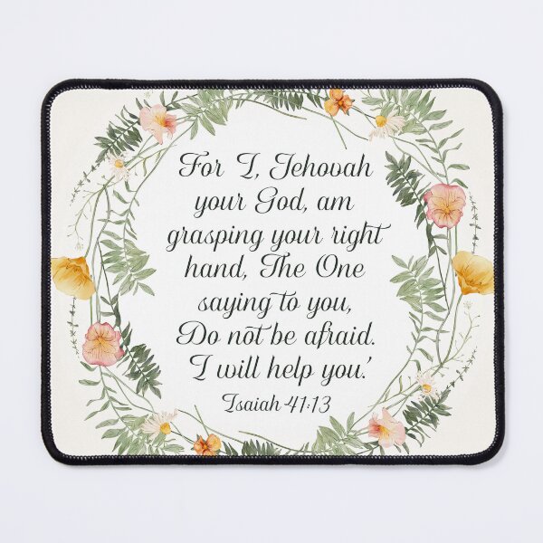 Item preview, Isaiah 41:13 (Floral Wreath) designed and sold by Paper Bee Gift Shop.