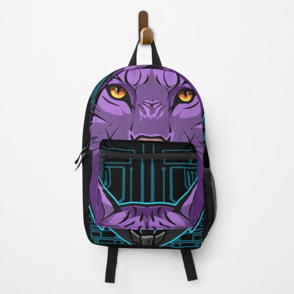 Item preview, Cyberpunk Lynx Neon Purple Futuristic Sci-Fi Wildlife designed and sold by el.azraq.