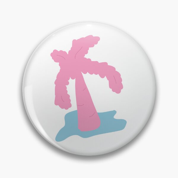 Item preview, Pink palm tree in water designed and sold by fluffyfamcraft.