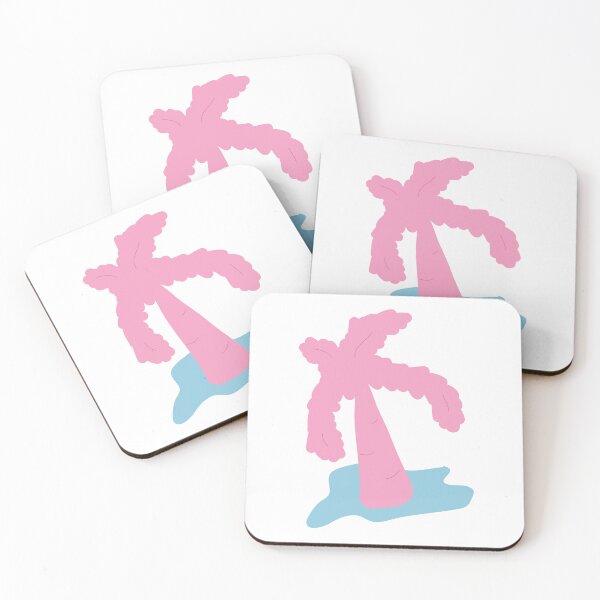 Item preview, Pink palm tree in water designed and sold by fluffyfamcraft.