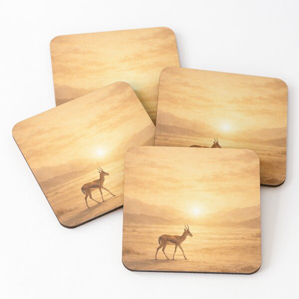 Item preview, Walk by Faith – Desert Gazelle Christian Minimal Nature Art designed and sold by lindalifepeace.