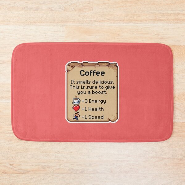 Item preview, Coffee It Smells Delicious. This Is Sure To Give You A Boost. +3 Energy +1 Health +1 Speed Gamer RPG Coffee Lover designed and sold by GrumpySableye.