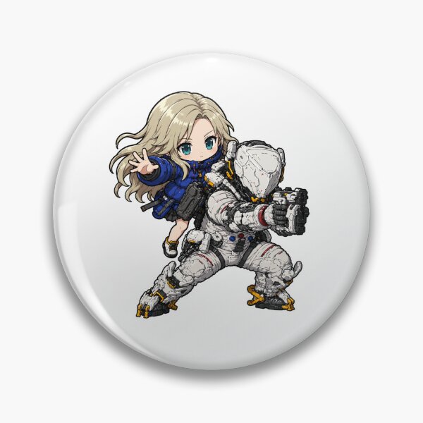 Item preview, Pragmata Duo: Diana & Hugh (Chibi Style) designed and sold by stickershopsss.