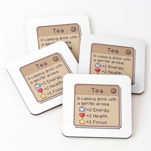 Item preview, Tea A Calming Drink With A Gentle Aroma. +2 Energy +2 Health +1 Focus Gaming RPG Gamer designed and sold by GrumpySableye.