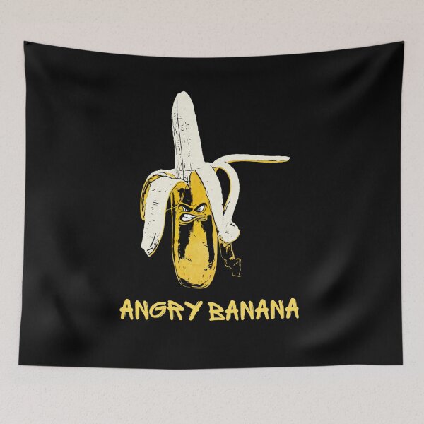 Item preview, Angry Banana Angry Fruit designed and sold by StencilMenace.