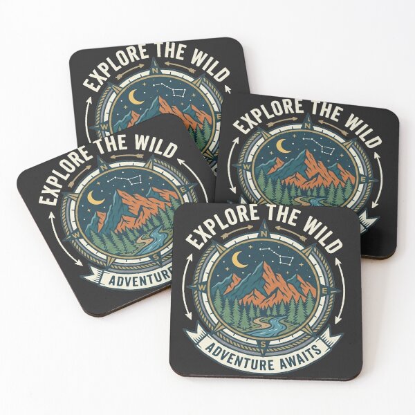 Item preview, Explore The Wild Adventure Awaits Compass Landscape designed and sold by Owcomm.