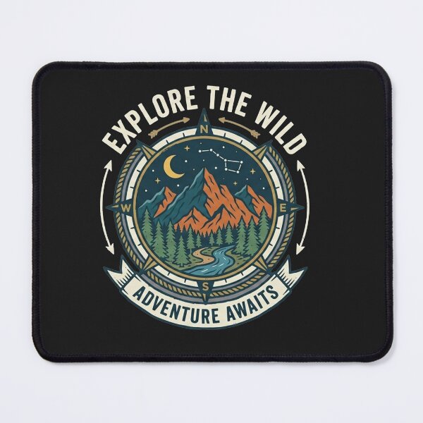 Item preview, Explore The Wild Adventure Awaits Compass Landscape designed and sold by Owcomm.