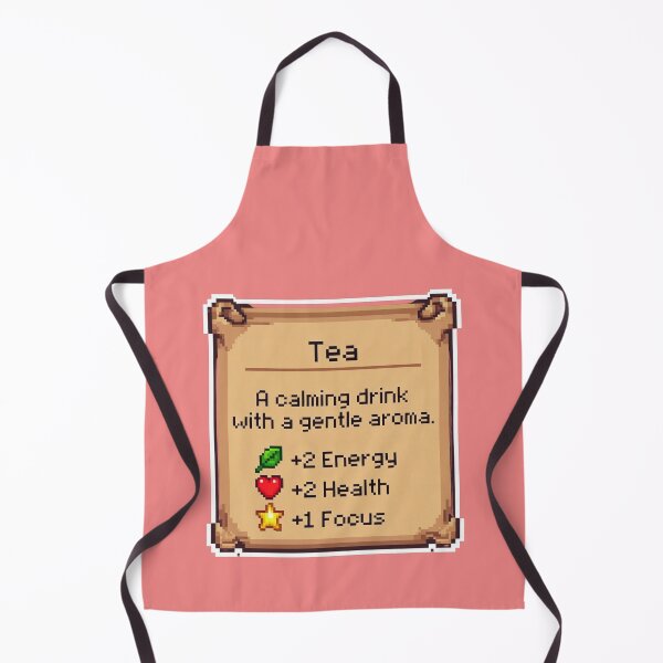 Item preview, Tea A Calming Drink With A Gentle Aroma +2 Energy +2 Health +1 Focus Gaming Role Playing Game Gamer Tea Lover designed and sold by GrumpySableye.