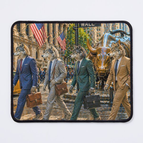 Item preview, Wall Street Wolves – Corporate Predator Business Suit Art designed and sold by AnimalMarvels.