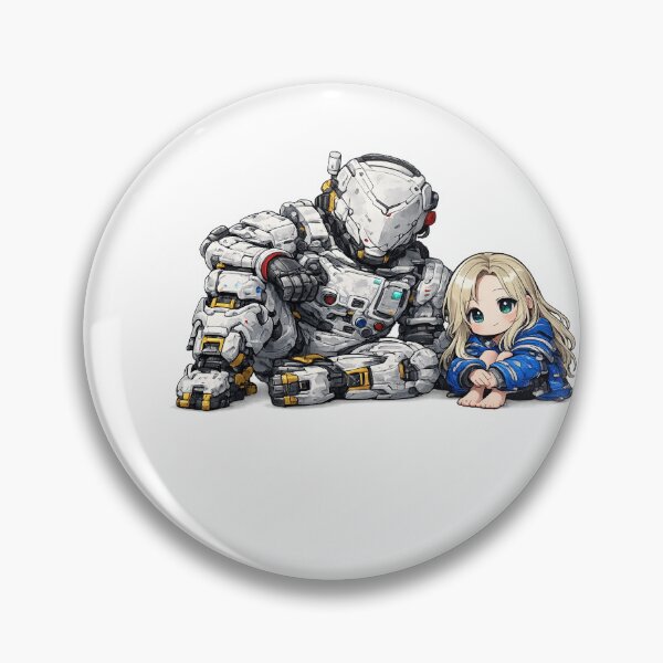 Item preview, Pragmata Duo: Diana & Hugh (Chibi Style) 2 designed and sold by stickershopsss.