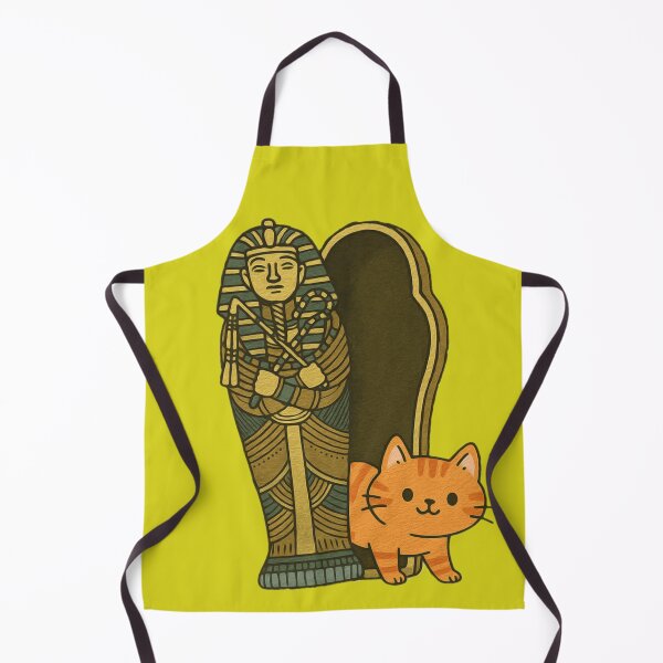 Item preview, Cat Hiding in Sarcophagus - Funny Egyptian Cat Art cartoon designed and sold by MythoWorldddd.
