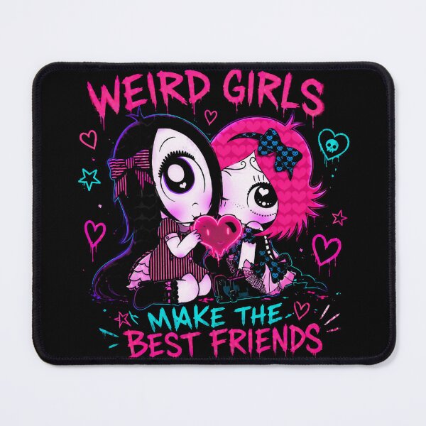 Item preview, Las chicas raras hacen las mejores amigas Estética neón gótica linda | Diseño de amistad emo kawaii designed and sold by IdentityThread.
